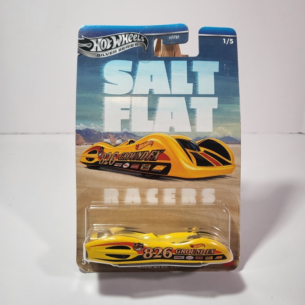 Hot Wheels Salt Flat 826 Ground FX 1/5 Yellow Diecast Car NIB - Picture 2 of 3